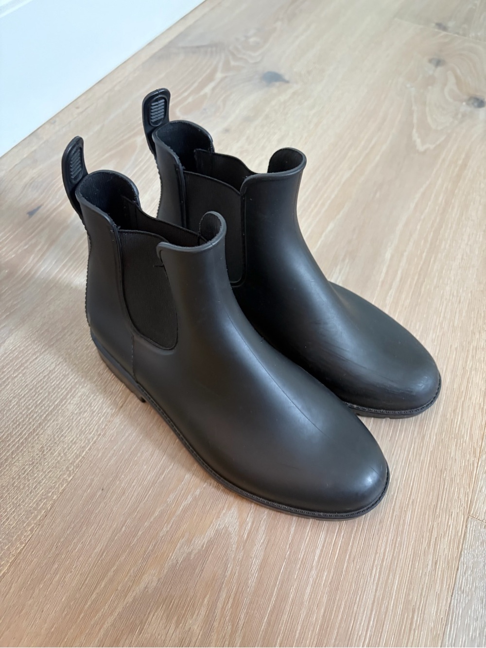 Women's Black Waterproof Ankle Rain Boots